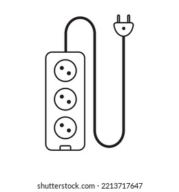 electric plugs vector illustration, electric plugs flat design suitable for logo, web, application