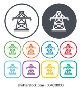 Electric pole icon.