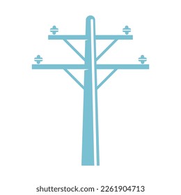 Electric pole icon design illustration