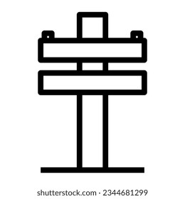 The electric pole icon displays a simplified depiction of a vertical pole with electrical wires. It symbolizes the distribution of electricity, infrastructure