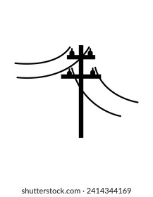 electric pole icon, vector best flat icon.