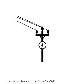 electric pole icon, vector best line icon.