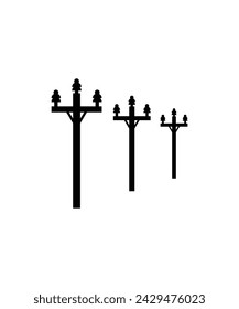 electric pole icon, vector best flat icon.
