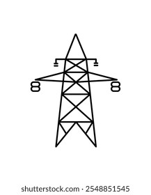 electric  pole icon, vector best line icon.