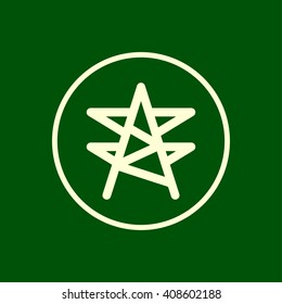 electric pole icon. vector eps10 icon
