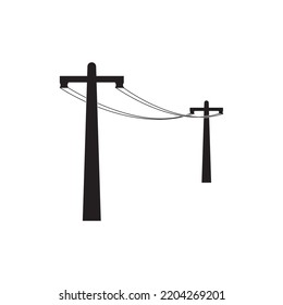 electric pole icon vector illustration symbol design