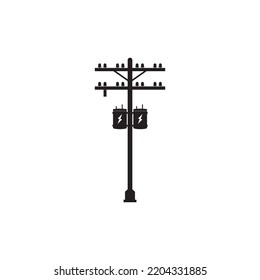 electric pole icon vector illustration symbol design