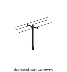 electric pole icon vector illustration symbol design