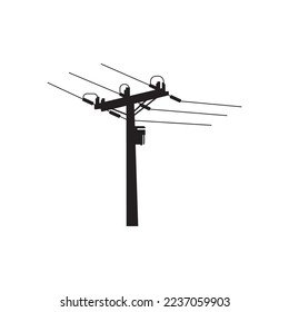 electric pole icon vector illustration symbol design