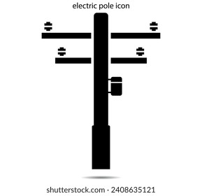 electric pole icon vector illustration graphic on background