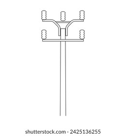 Electric pole icon vector illustration design