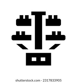 electric pole icon for your website, mobile, presentation, and logo design.