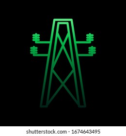 Electric pole nolan icon. Simple thin line, outline vector of intelligence icons for ui and ux, website or mobile application