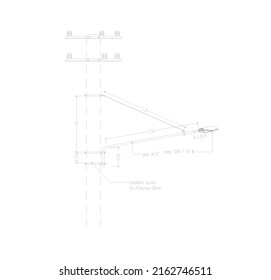 electric pole-mounted street construction lights