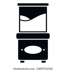 Electric popcorn machine icon simple vector. Corn seller. Food stand