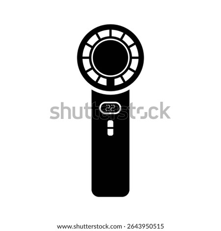 Electric portable fan flat vector icon and symbol design