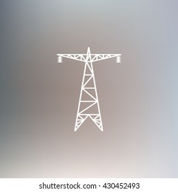 electric post, energy saving concept, electricity icon
