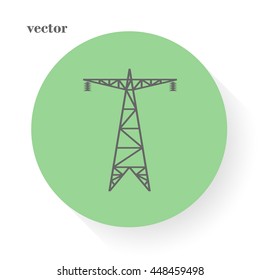 electric post, energy saving concept, electricity icon