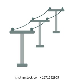 diseño vectorial del icono aislado de la torre eléctrica