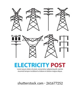 electric post,high voltage set