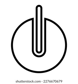 Icono del botón de energía eléctrica resaltado