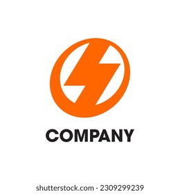 Electric power energy logo vector company template design