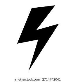 Electric Power Lightning Bolt Icon for Energy Concepts