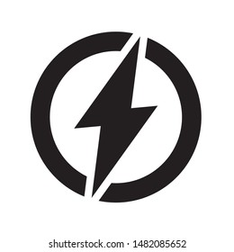 electric power Lightning  logo design element vector. Energy symbol