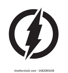 electric power Lightning  logo design element vector. Energy symbol