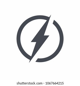 Electric power logo design element. vector