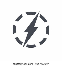 Electric power logo design element. vector