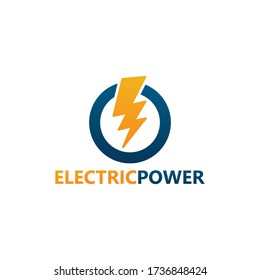 Electric Power Logo Template Design Stock Vector (Royalty Free ...