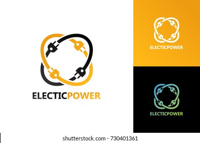 Electric Power Logo Template Design