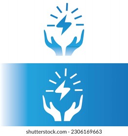 Electric power logo with in vector file. Electric power icon design. Electric power initial alphabet logo design. Sky blue logo design. Electric power in vector file.