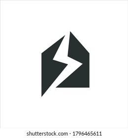Symbol des Stromversorgungsplanes oder Symbol, Vektordesign-Vorlage