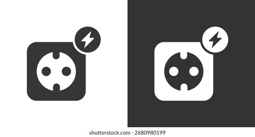 Electric Power. . Solid glyph series icon