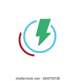 electric power vector icon design template
