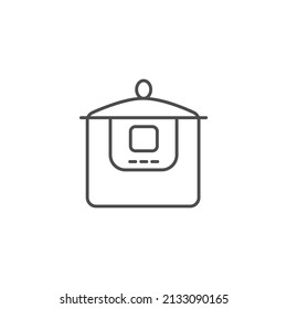 electric pressure cooker icons  symbol vector elements for infographic web