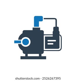 Electric Pump Vector Icon, Compressor vector icon