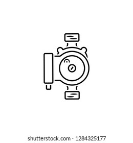 electric, pump, water  icon. Element of plumbing and heating icon for mobile concept and web apps. Detailed electric, pump, water  icon can be used for web and mobile