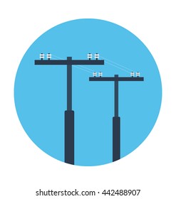 Electric Pylon Vector Icon