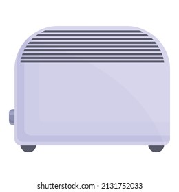 Electric radiator icon cartoon vector. Heater convector. Room wall