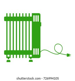 electric radiator icon vector