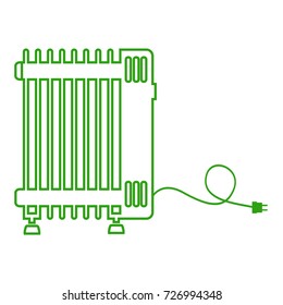 electric radiator icon vector