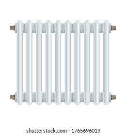Icono vectorial del radiador eléctrico.Icono vectorial de dibujos animados aislado en radiador eléctrico de fondo blanco.