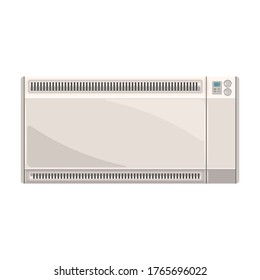 Electric radiator vector icon.Cartoon vector icon isolated on white background electric radiator.