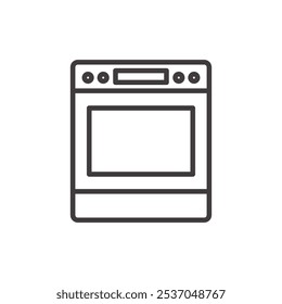 ELECTRIC RANGE stroke icon in black