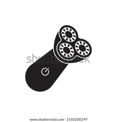 Electric razor icon design isolated on white background