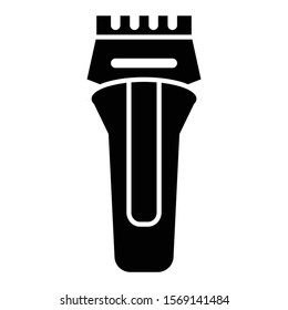 electric razor icon glyph vector design 