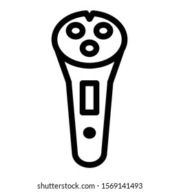 electric razor icon glyph vector design 